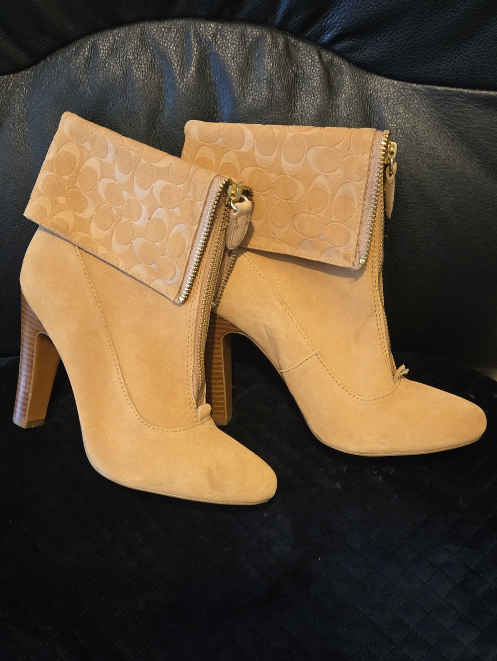 Coach stiletto Ankle Boots, Size 7, "READ"